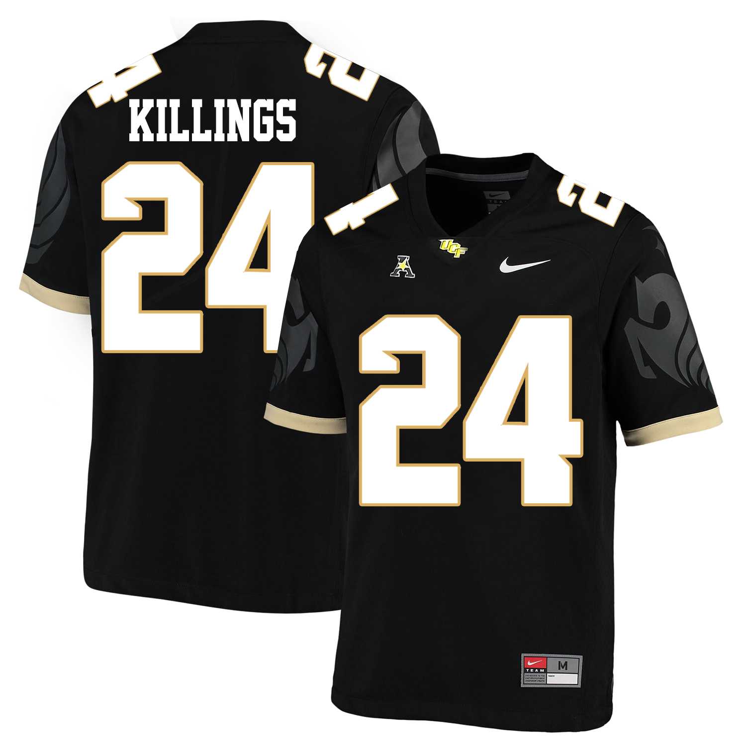 UCF Knights 24 D.J. Killings Black College Football Jersey DingZhi